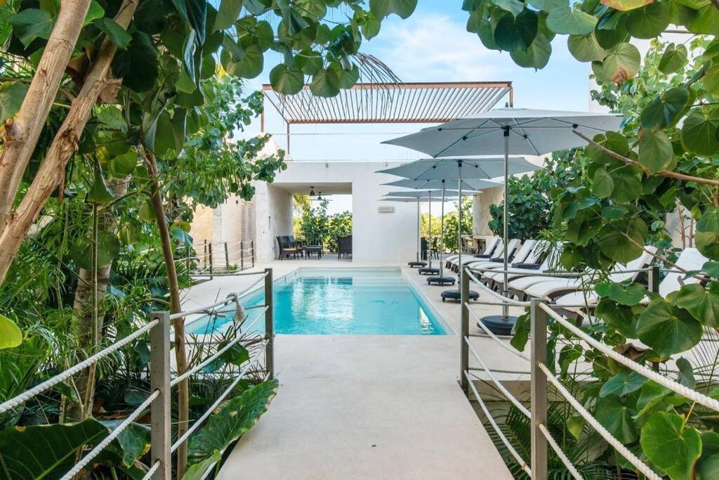 Casa Blanca By The Caribbean Sea Apartment Akumal Exterior foto